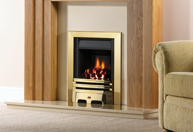 A high efficiency gas fire